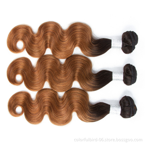 Ombre Brazilian Body Wave bundles 100% Human Hair 22 26 30inch 1B/30 Colored For Black Women Remy hair